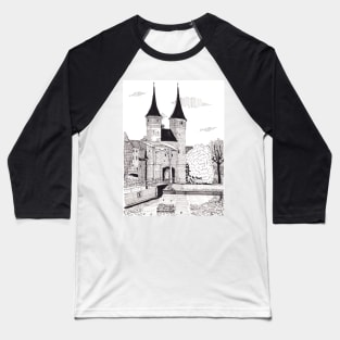 Oosterpoort Delft Netherlands - Eastern Gate Delft City Travel Art Baseball T-Shirt